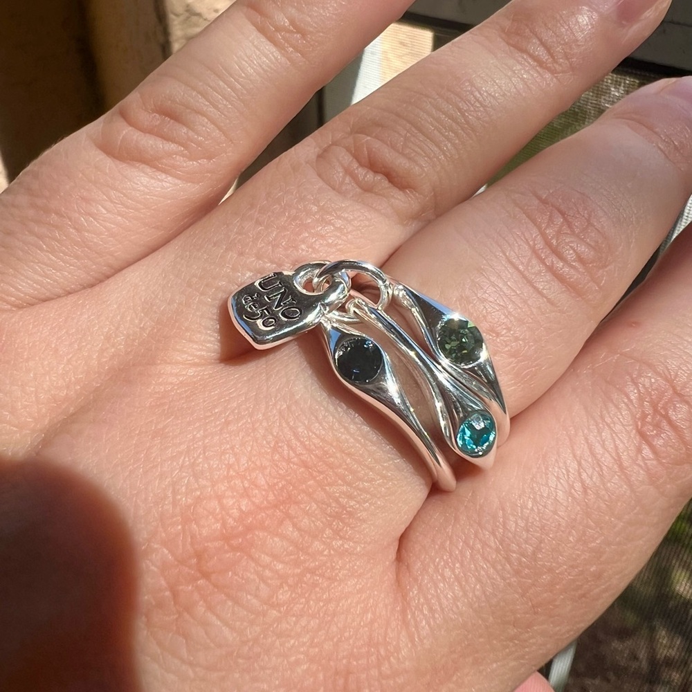 Multi-Stone Trio Rings - Size 9 - Picture 5 of 8